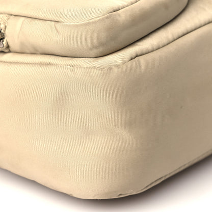 Prada Re-Nylon Spazzolato Double Pocket Buckle Shoulder Bag Deserto 5 of 15