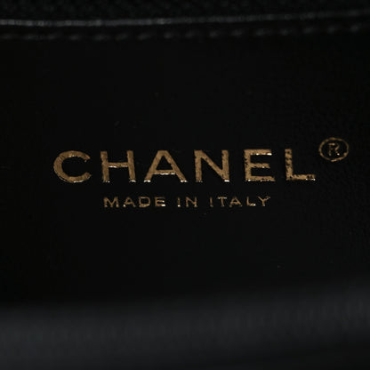 Chanel Caviar Quilted Medium CC Filigree Vanity Case Beige Black 7 of 10