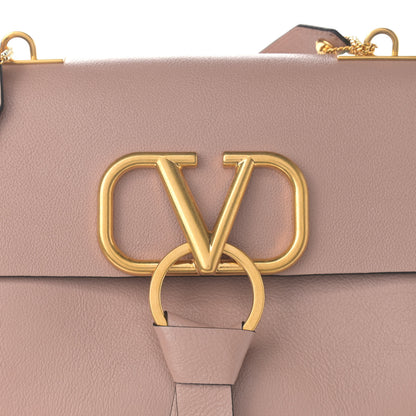 Valentino Garavani Smooth Calfskin Small VRing Shoulder Bag Rose Cannelle 9 of 11