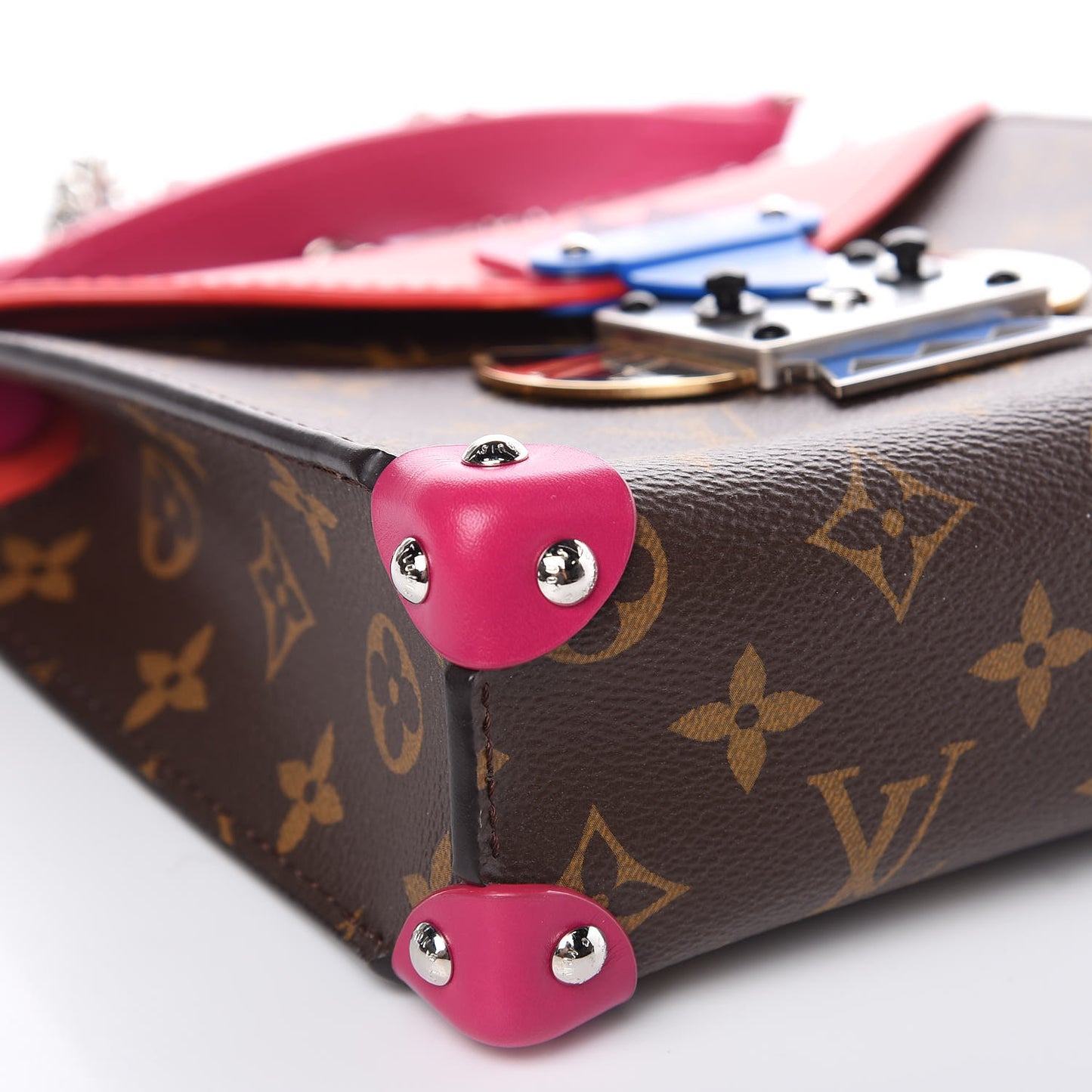 Monogram Tribal Mask Pochette PM Rouge