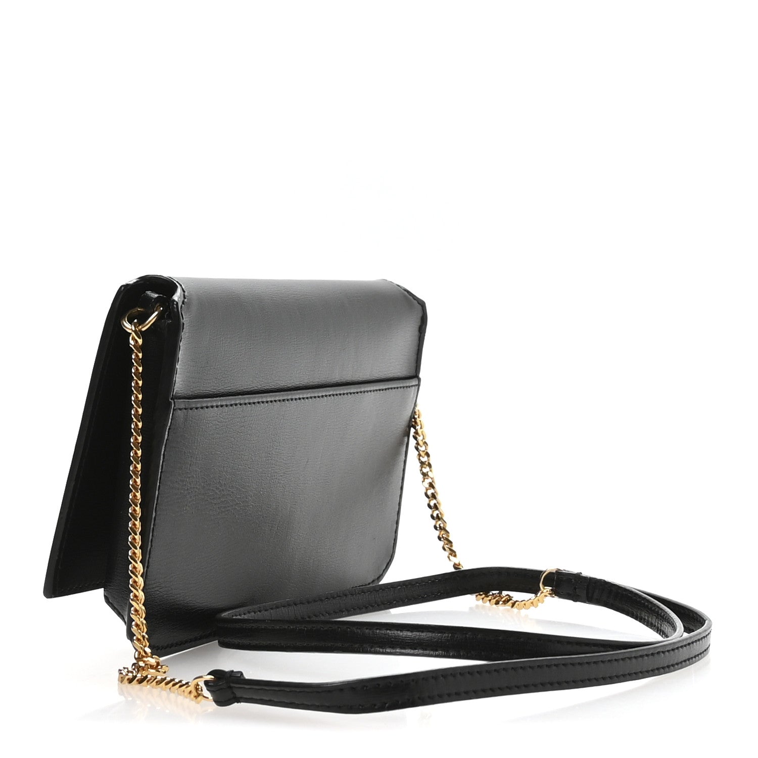 Saint Laurent Smooth Calfskin Monogram Phone Holder Crossbody Black 4 of 19