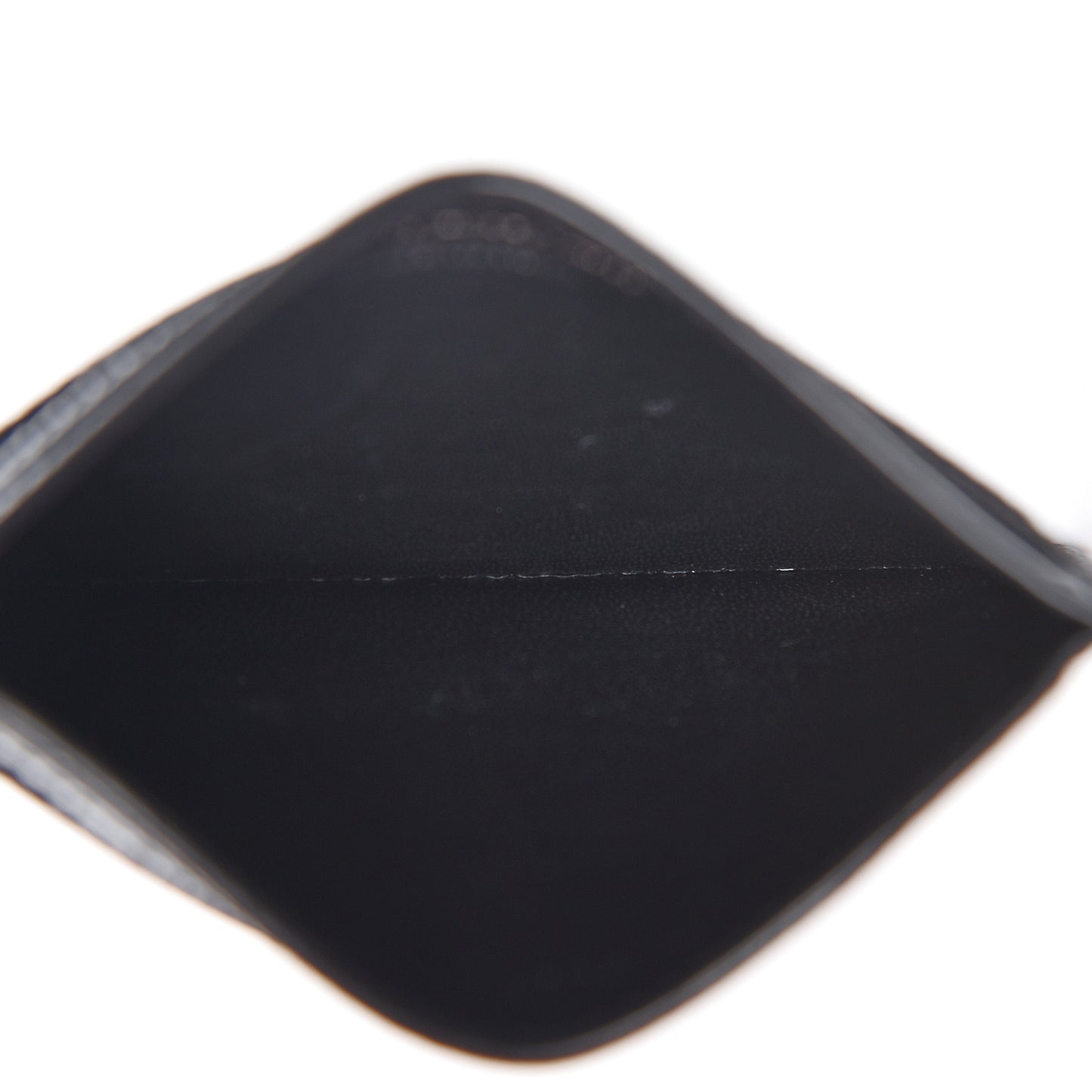 Grain De Poudre Monogram Credit Card Case Black