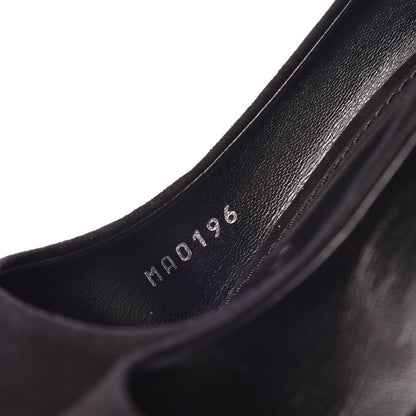 Louis Vuitton Suede Pumps 37 Black 6 of 10