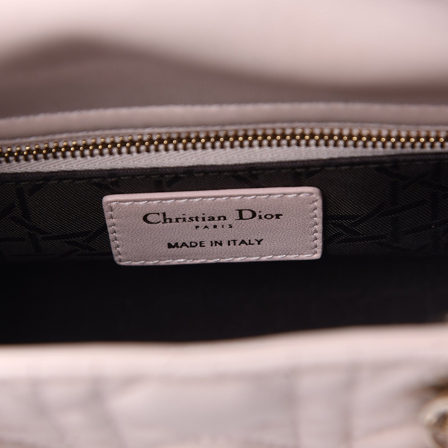 Lambskin Cannage Small Lucky Badges My Lady Dior Pink