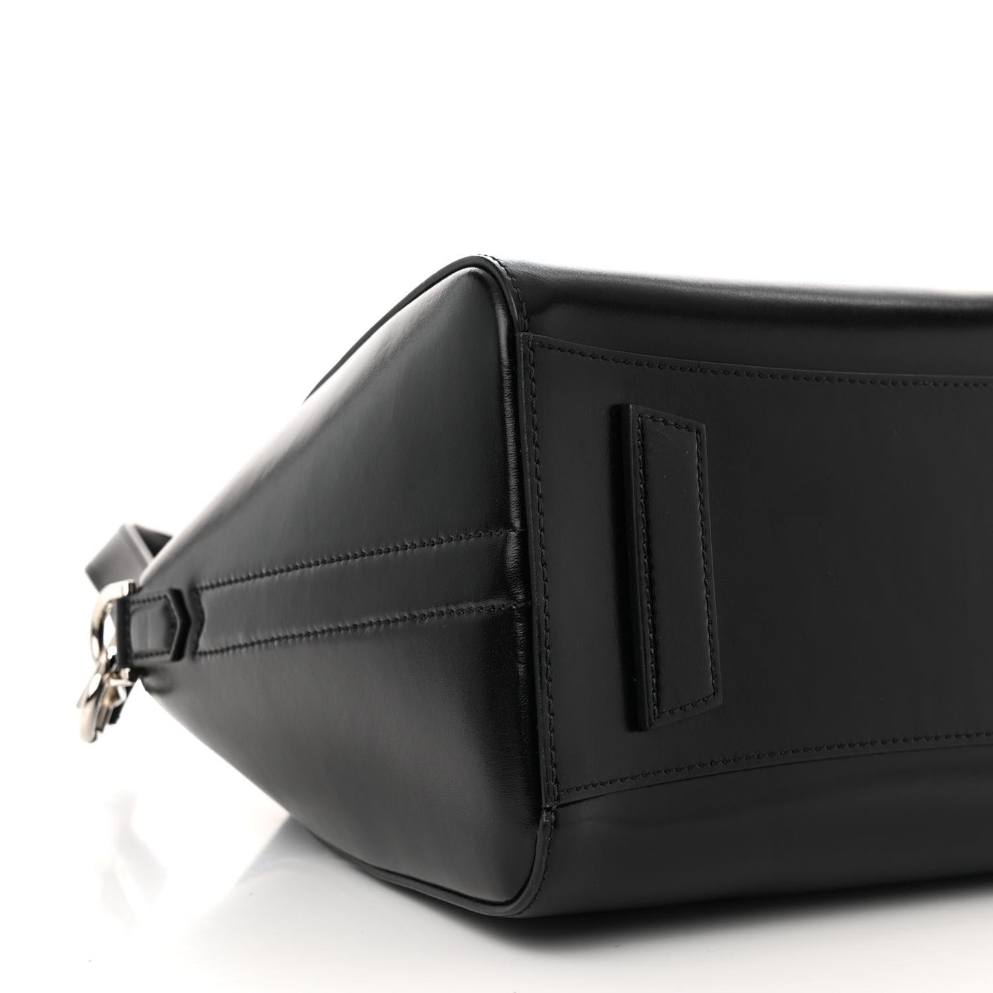Shiny Lord Calfskin Small Antigona Black