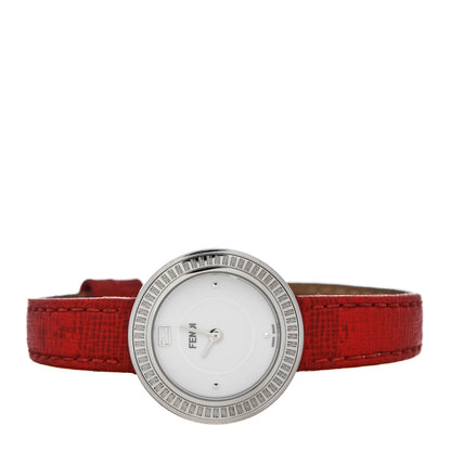 Fendi Stainless Steel Calfskin 28mm My Way Quartz Watch Red 2 of 8