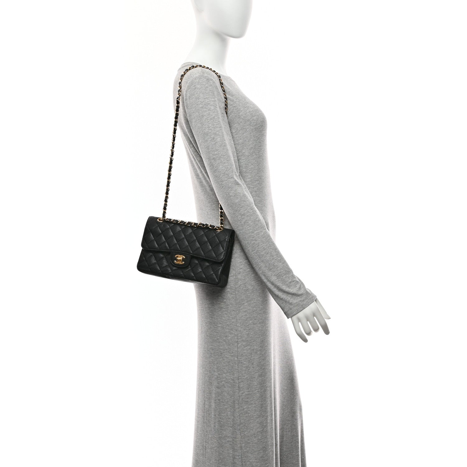 Chanel Caviar Quilted Small Double Flap Black 2 of 10