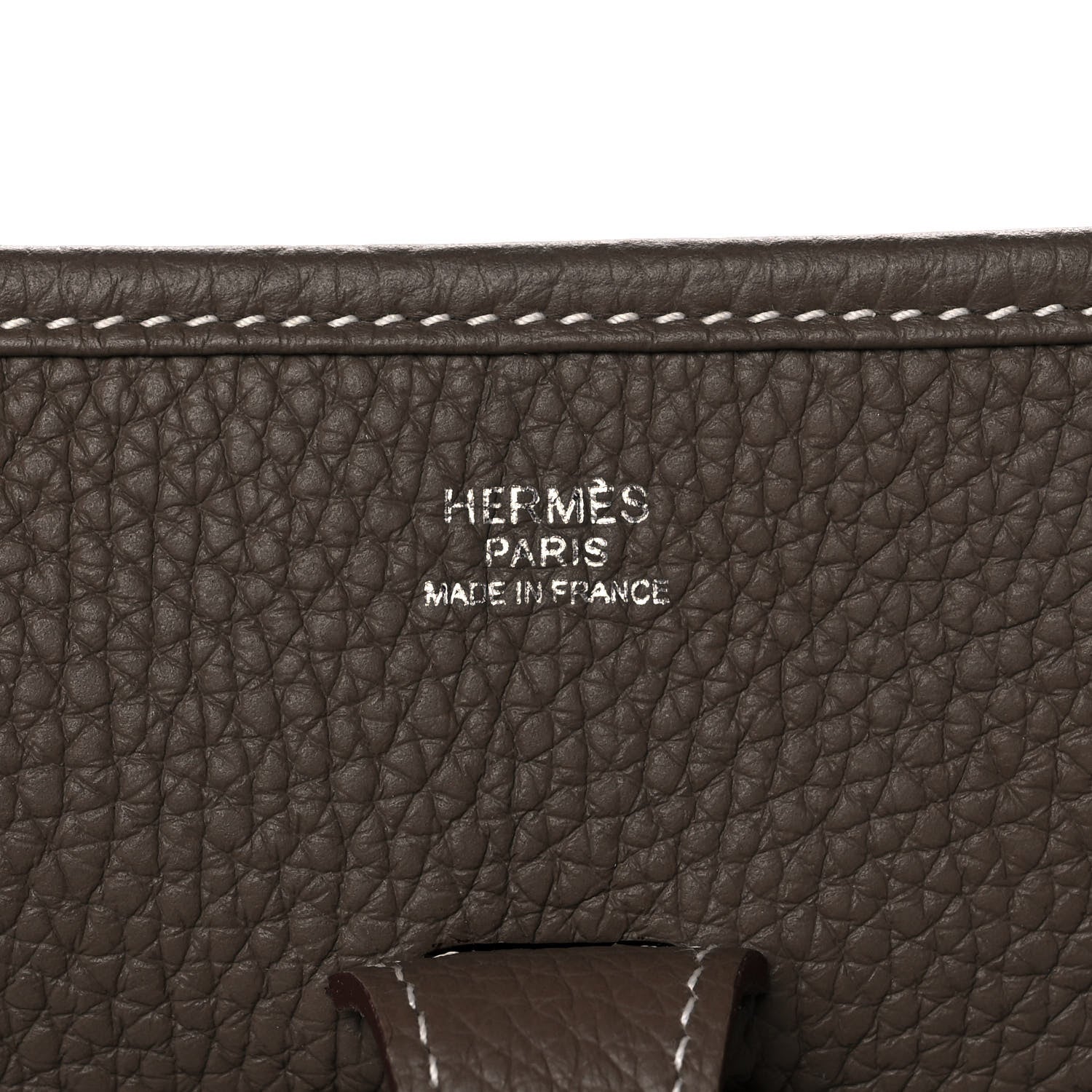 Hermes Taurillon Clemence Evelyne III PM Etoupe 5 of 12