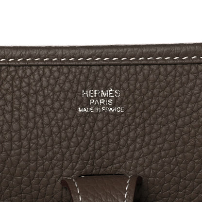 Hermes Taurillon Clemence Evelyne III PM Etoupe 5 of 12