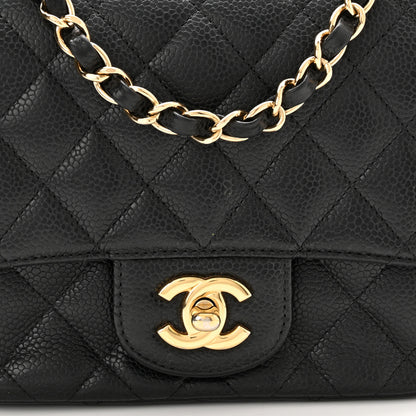 Chanel Caviar Quilted Mini Square Flap Black 14 of 15