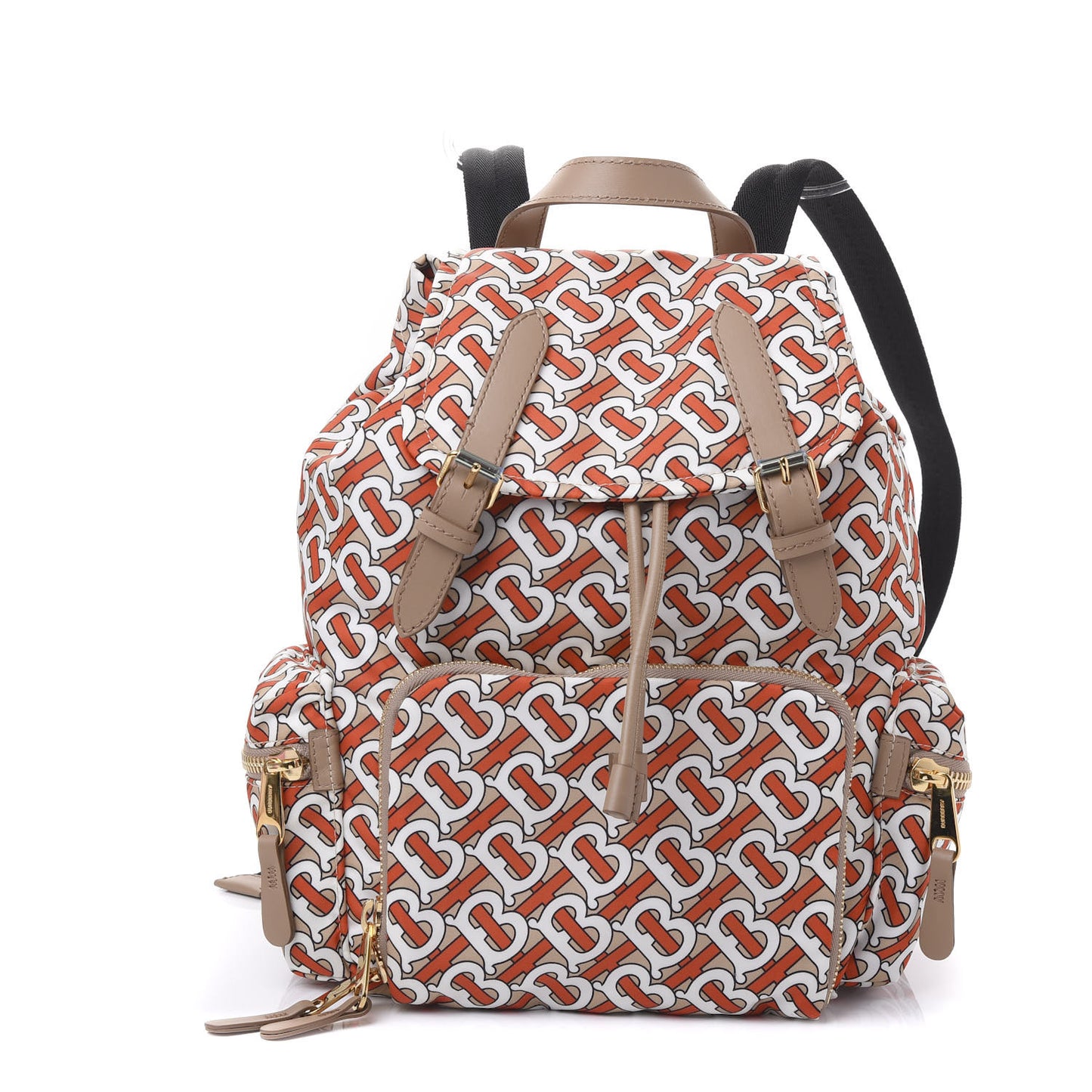 Nylon Monogram Medium Rucksack Backpack Vermillion