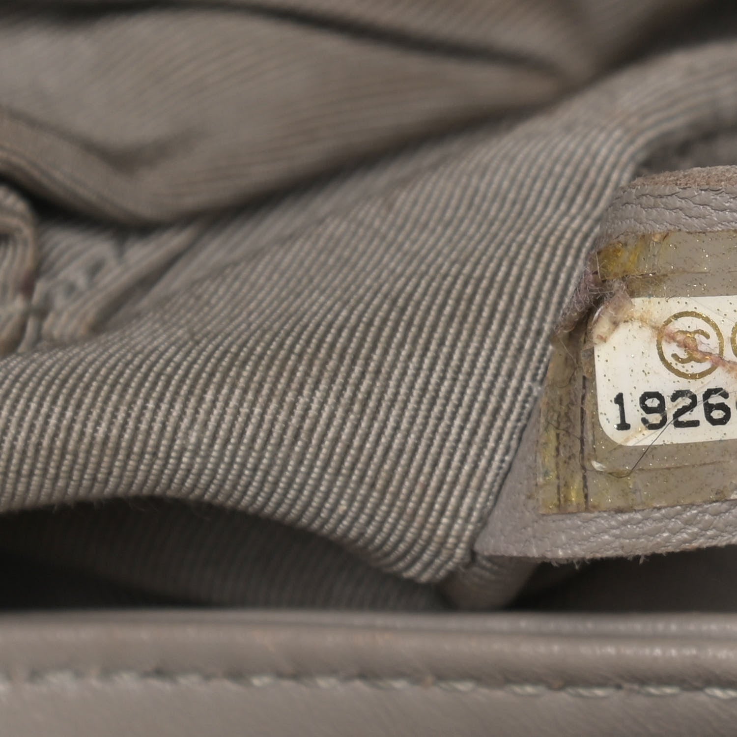 Chanel Calfskin Ombre Quilted Large Boy Flap Grey Beige 7 of 21