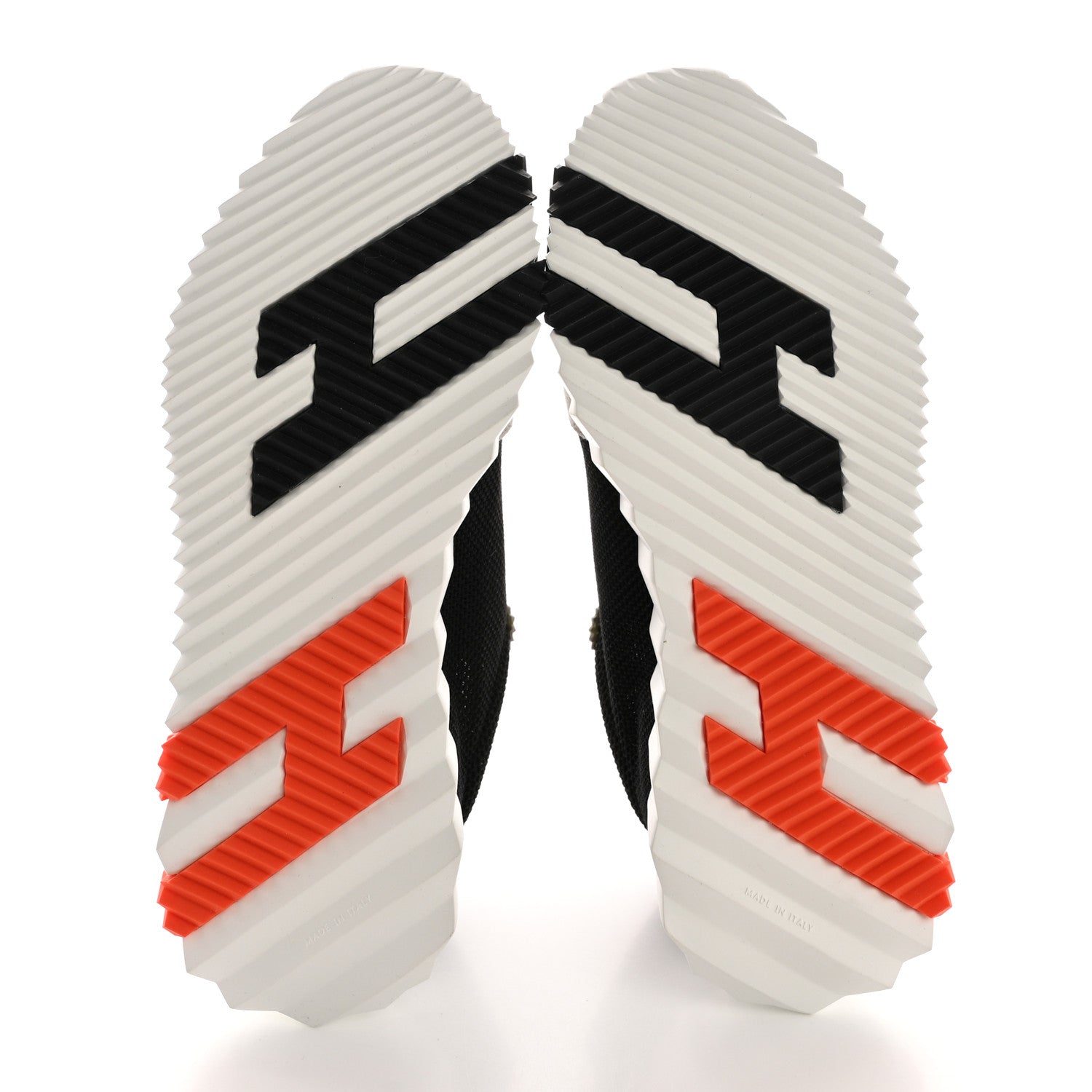 Hermes Air Mesh Suede Goatskin Bouncing Sneakers 39.5 Black Orange 5 of 11