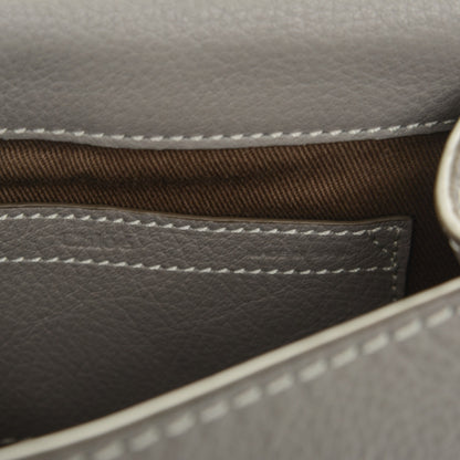 Chloe Calfskin Mini Marcie Round Crossbody Bag Cashmere Grey 6 of 6