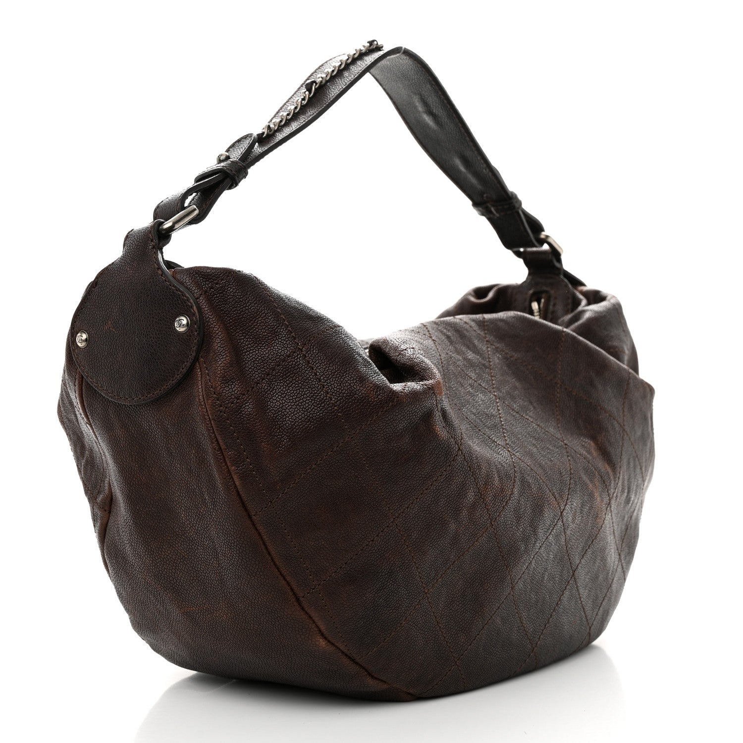 Chanel Caviar Outdoor Ligne Large Hobo Brown 3 of 11