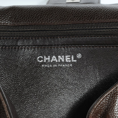 Chanel Caviar Jumbo Single Flap Dark Brown 7 of 8