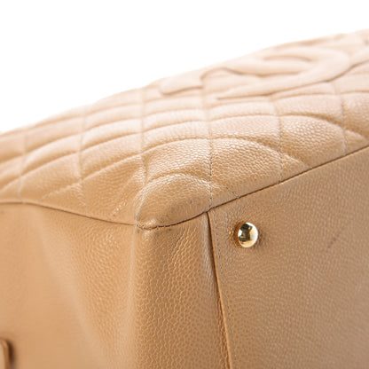Chanel Caviar Quilted Grand Timeless Tote GTT Beige 9 of 12