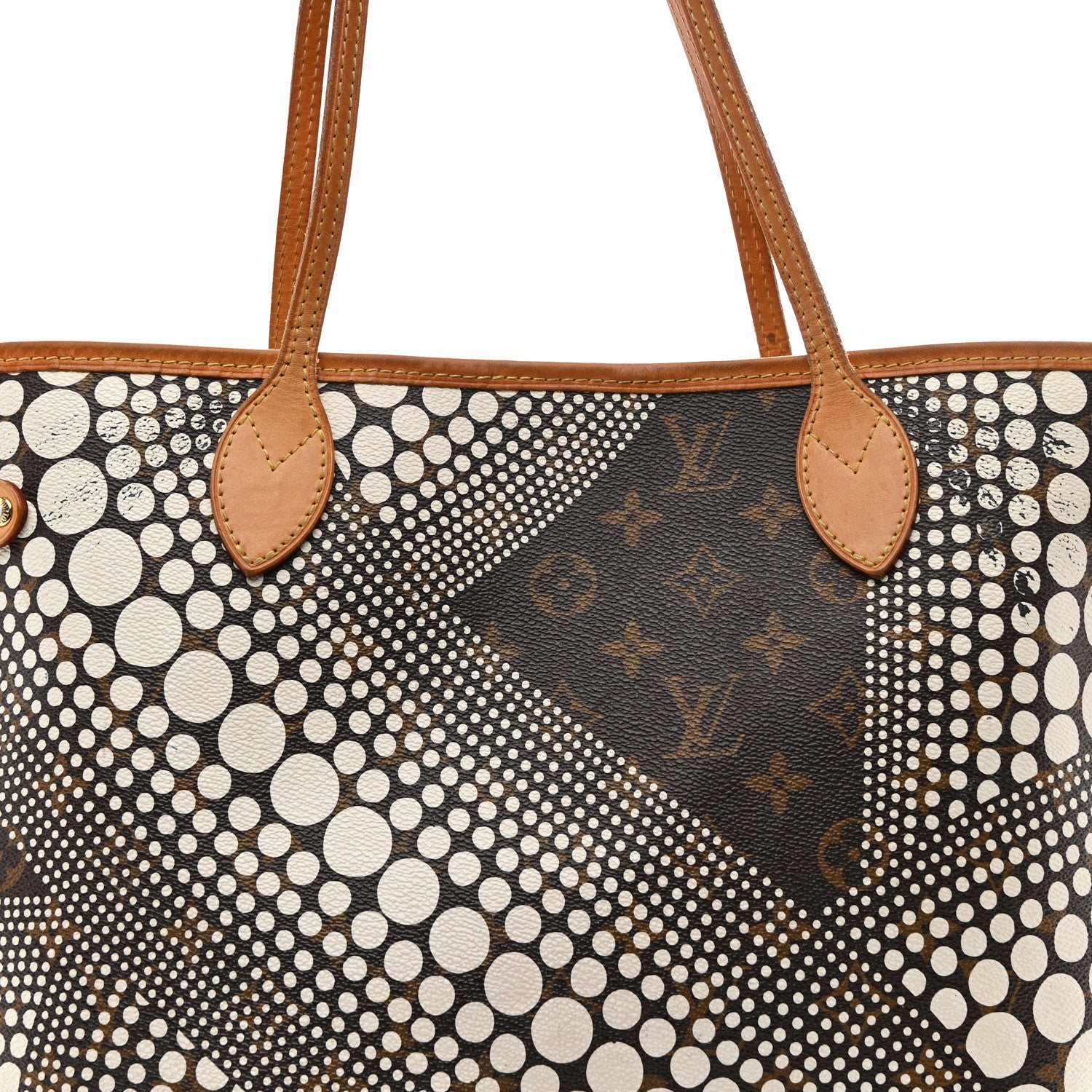 Louis Vuitton Monogram Kusama Waves Neverfull MM White 13 of 27