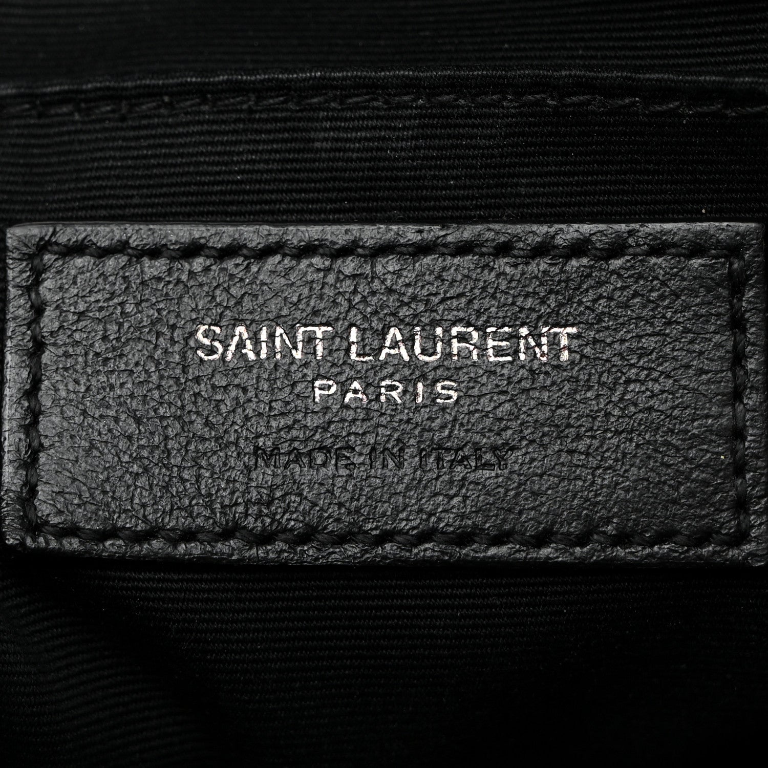 Saint Laurent Calfskin Matelasse Monogram Monochrome Lou Camera Bag Black 6 of 10
