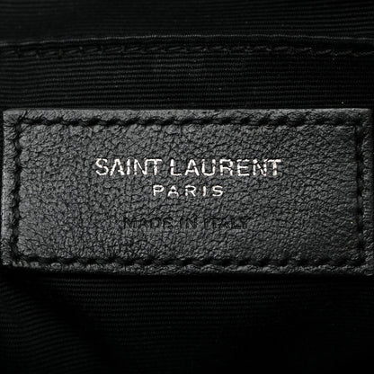 Saint Laurent Calfskin Matelasse Monogram Monochrome Lou Camera Bag Black 6 of 10