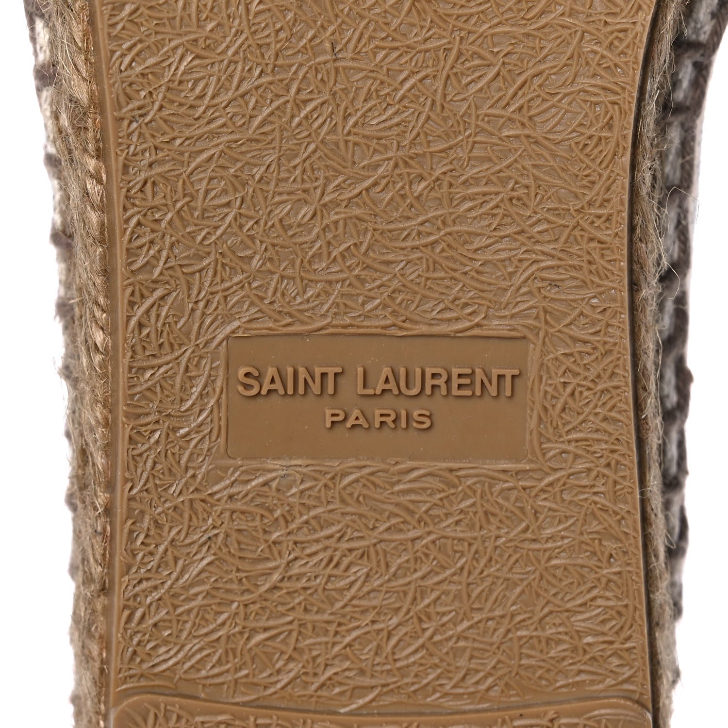 Saint Laurent Canvas Nappa Elba Light Logo Embroidered Espadrilles 38 Panna 7 of 12