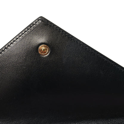 Versace Coated Canvas Calfskin LA Greca Envelope Pouch Black Pink 10 of 11