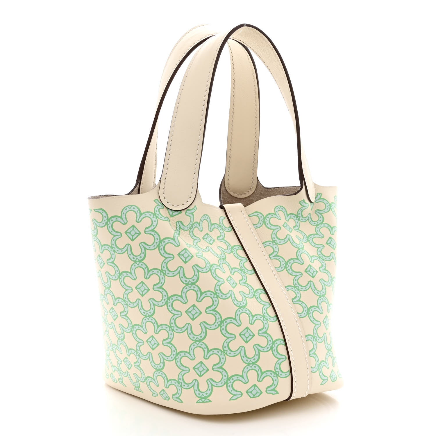 Hermes Swift Micro Lucky Daisy Picotin Lock Nata Vert 3 of 11