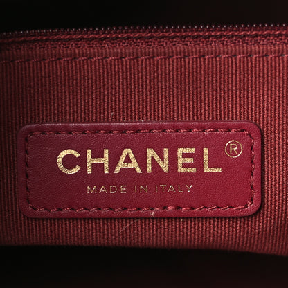 Chanel Caviar Quilted Twist Your Buttons Hobo Burgundy 6 of 9