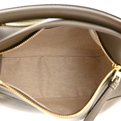 Loewe Calfskin Small Puzzle Bag Dark Khaki Green 5 of 10