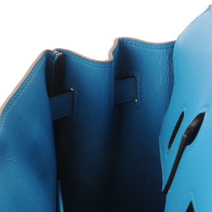 Hermes Swift Birkin 25 Bleu Zanzibar 28 of 32