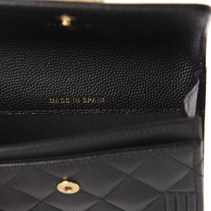 Chanel Caviar Quilted Boy Flap Card Holder Black 7 of 9