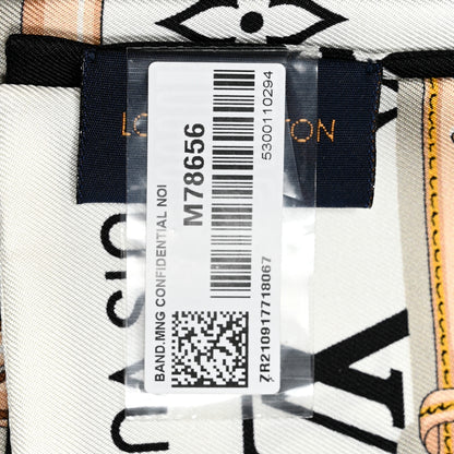 Louis Vuitton Silk Monogram Confidential Bandeau Black 3 of 3