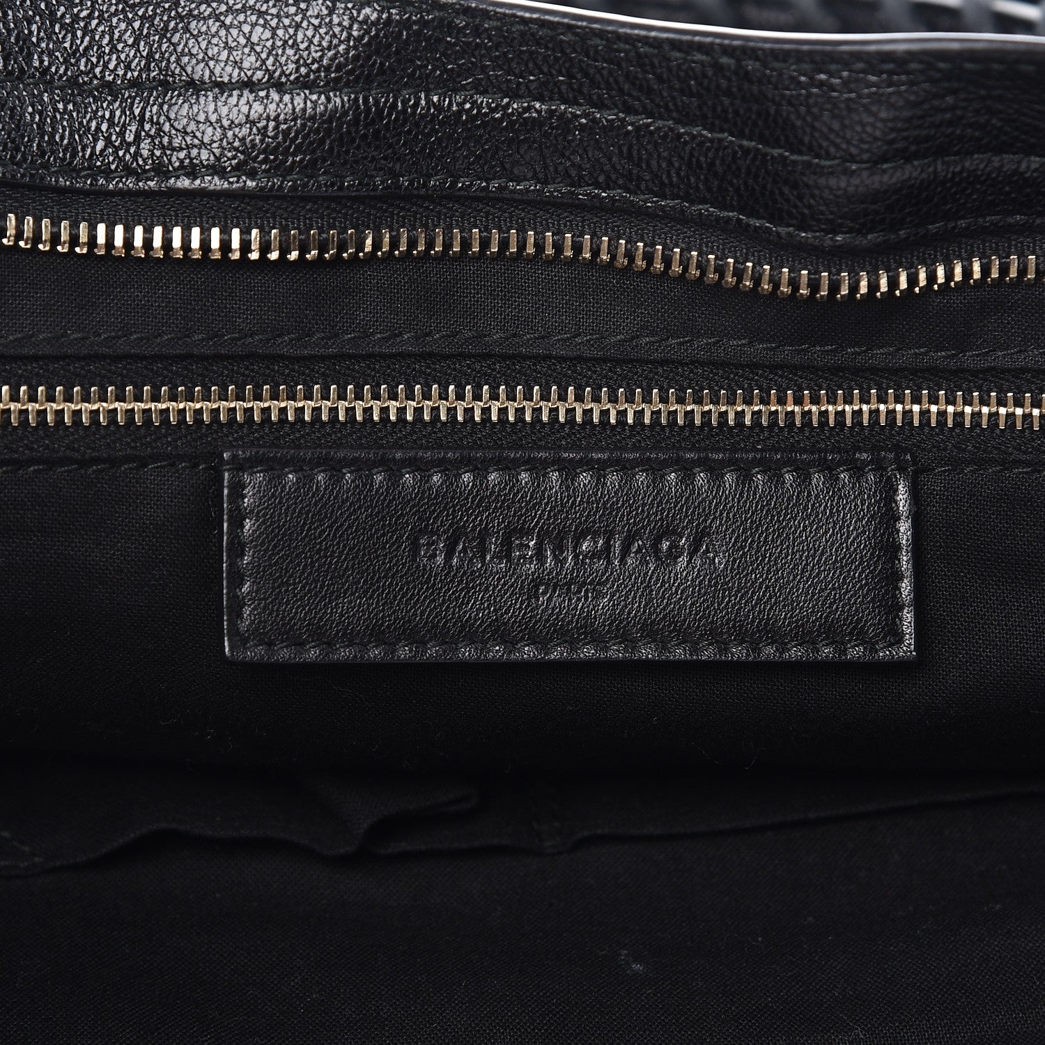 Balenciaga Chevre Gold Metallic Edge Hardware City Black 7 of 8