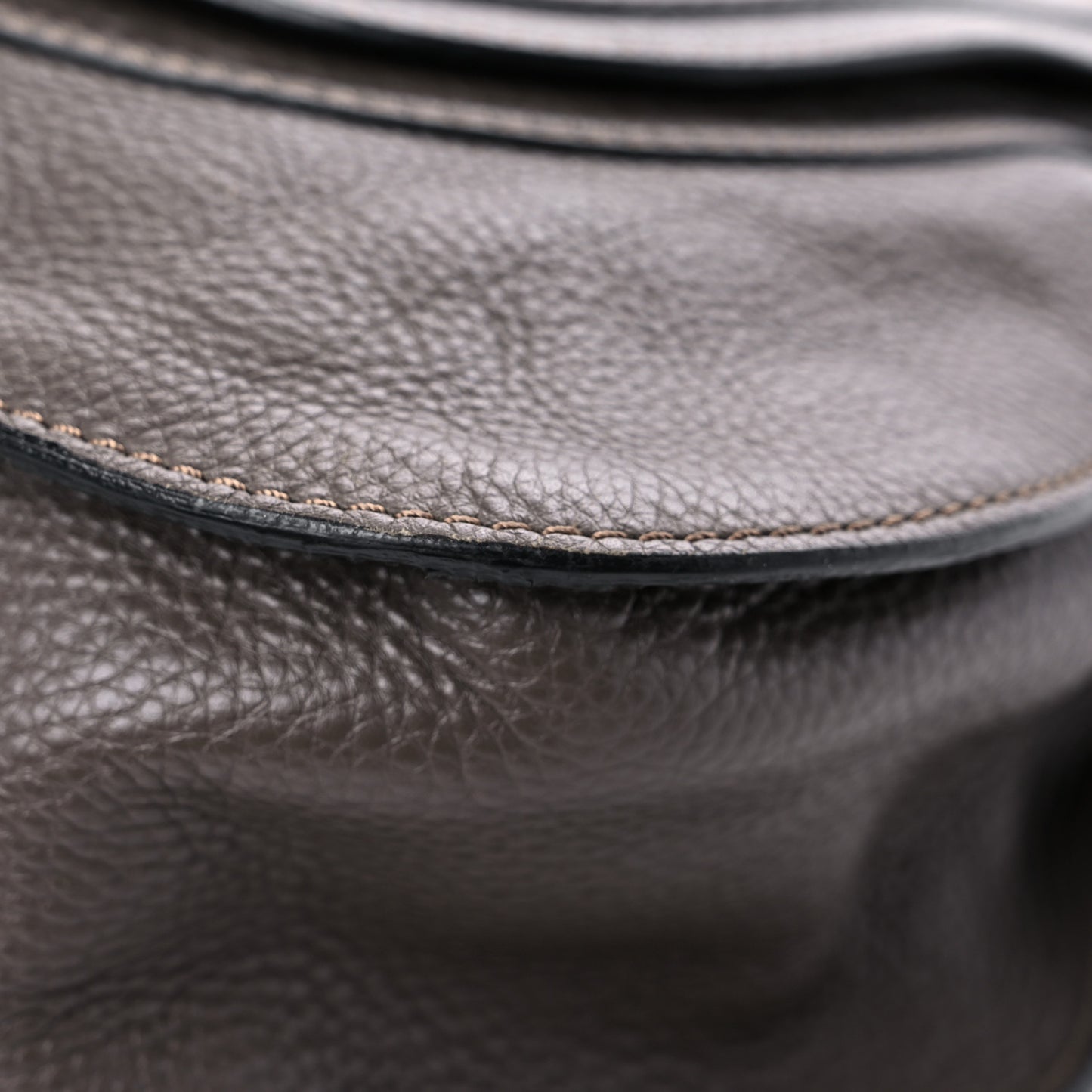 Calfskin Large Marcie Satchel Truffle