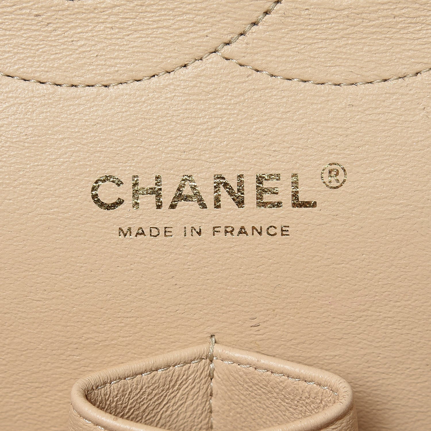 Chanel Caviar Quilted Jumbo Double Flap Beige Clair 8 of 19