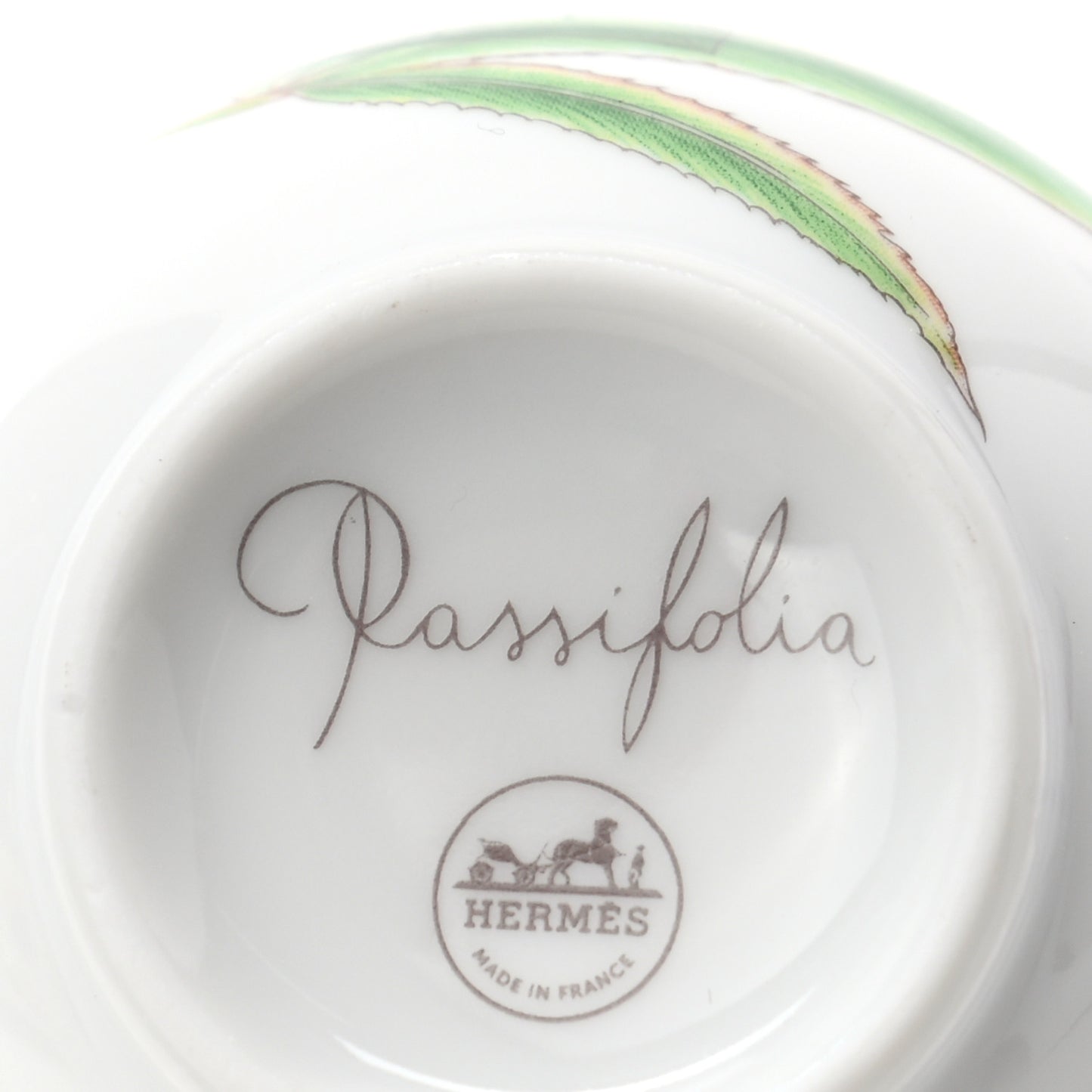 Porcelain Passifolia Coffee Cup And Saucer Set of 2