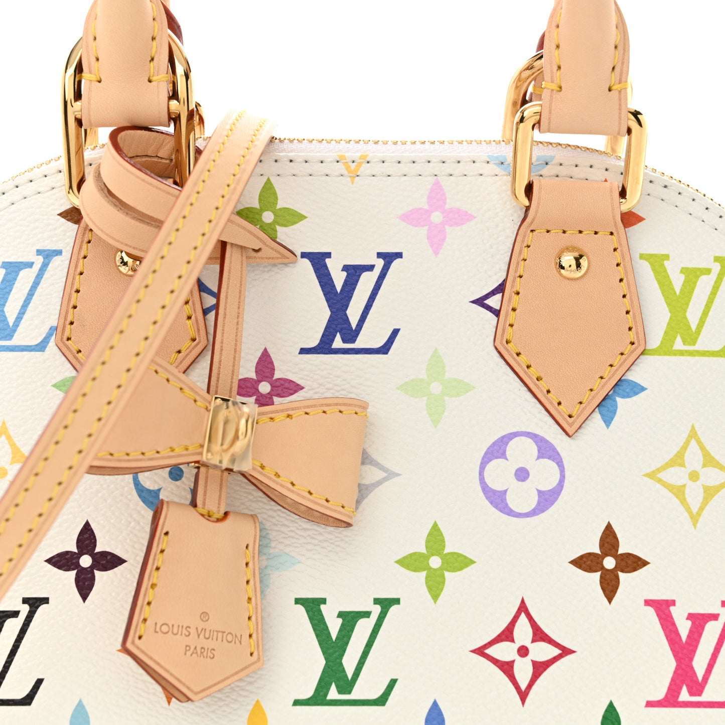 LV x TM Monogram Multicolor Alma BB White