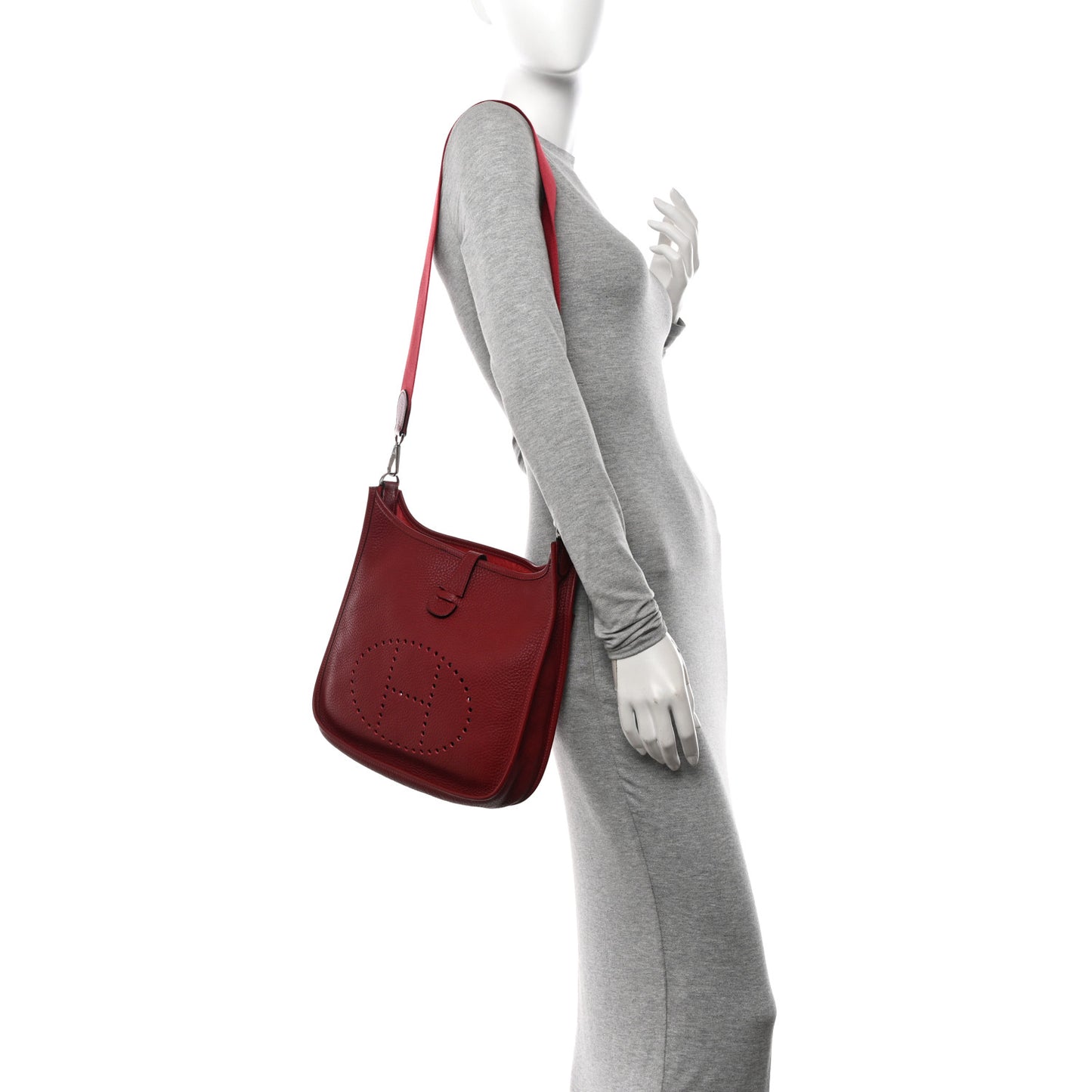 Taurillon Clemence Evelyne II PM Rouge Garance