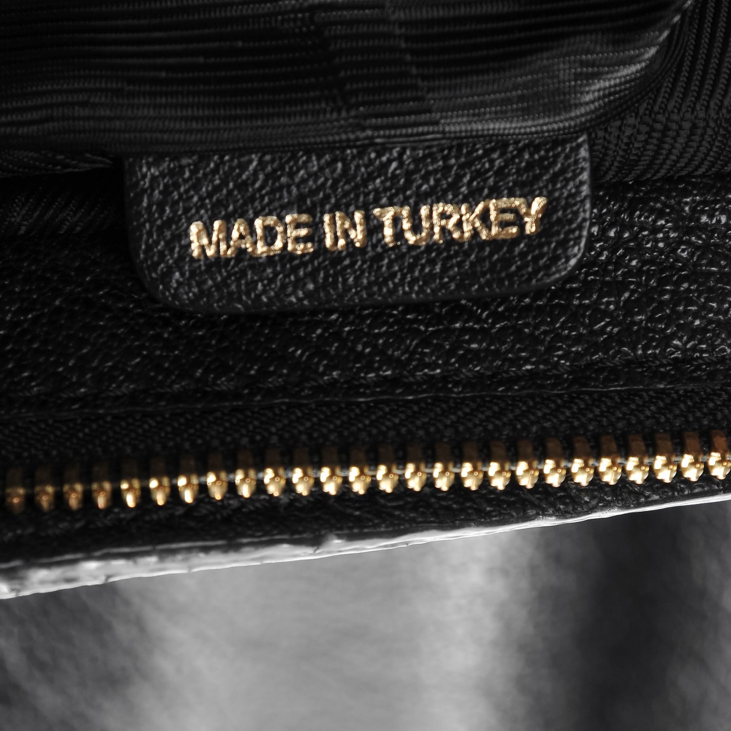 Buffalo Leather East West Tote Black