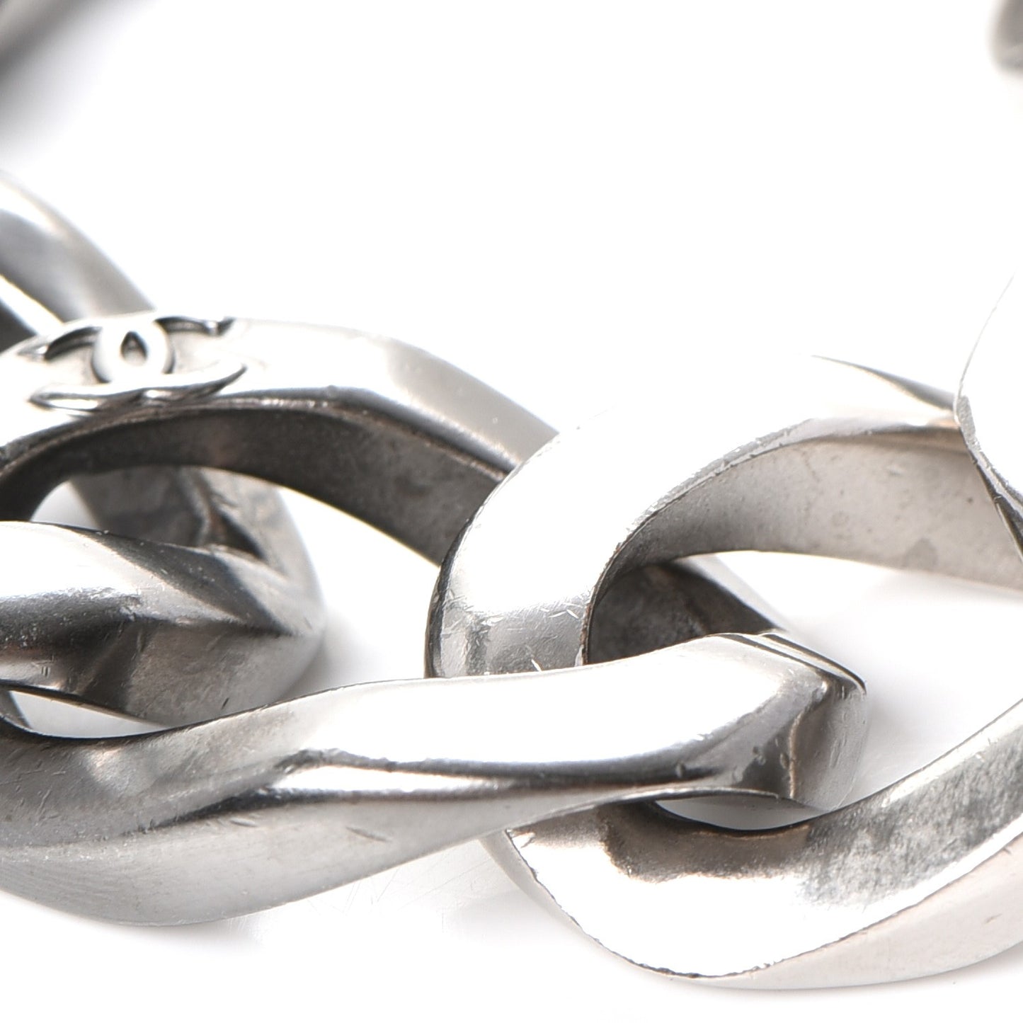 Chain Link CC Bracelet Silver
