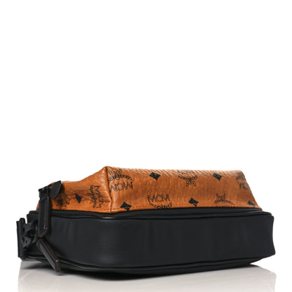MCM Visetos Square 1976 Crossbody Bag Cognac Black 4 of 9