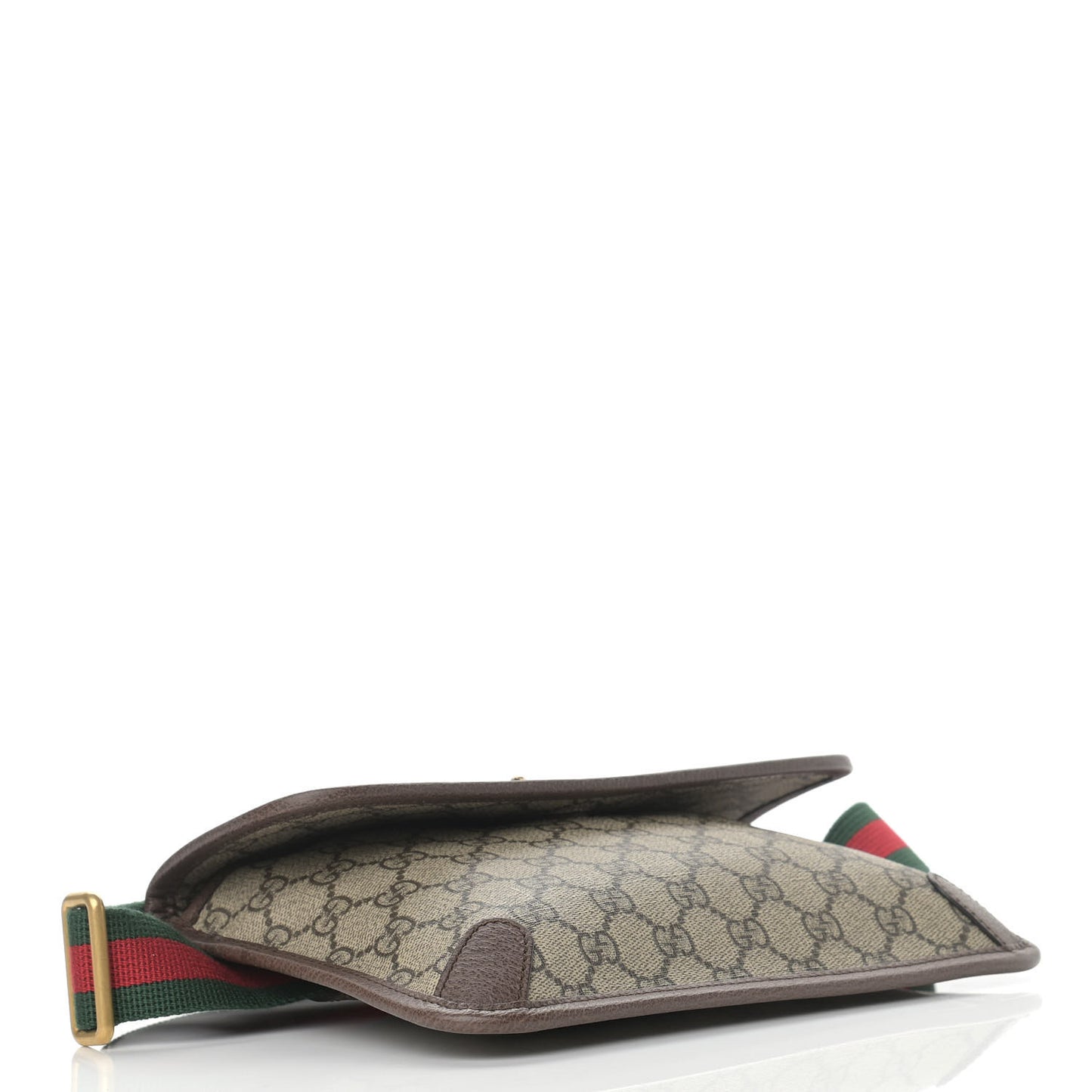 GG Supreme Monogram Neo Vintage Web Belt Bag Brown