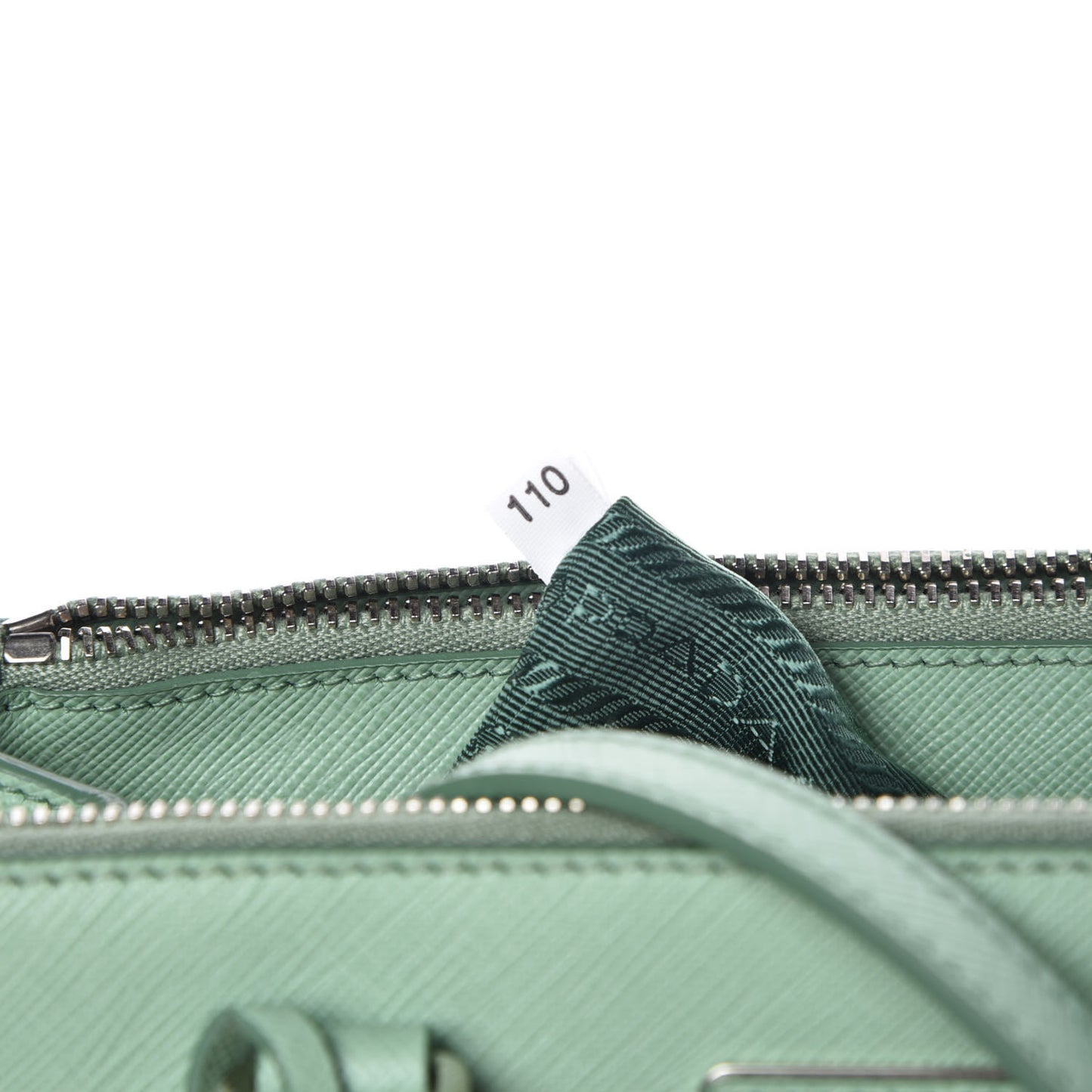 Saffiano Lux Small Galleria Double Zip Tote Acquamarina
