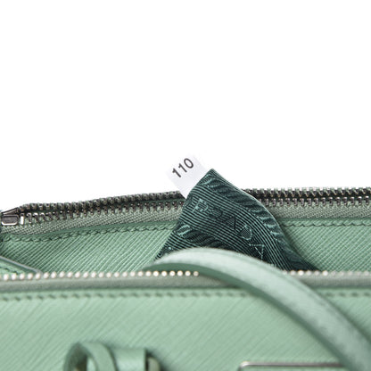 Prada Saffiano Lux Small Galleria Double Zip Tote Acquamarina 8 of 10
