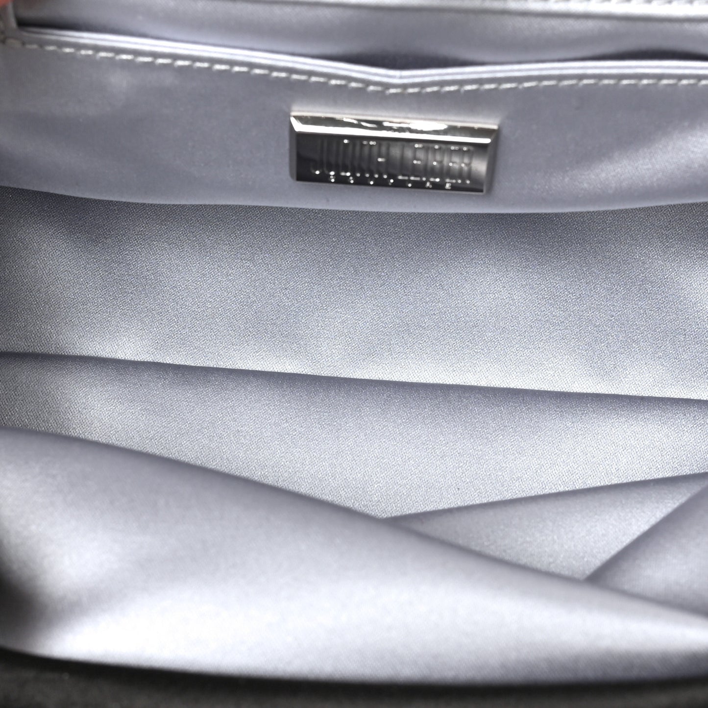 Satin Crystal Evening Clutch Black
