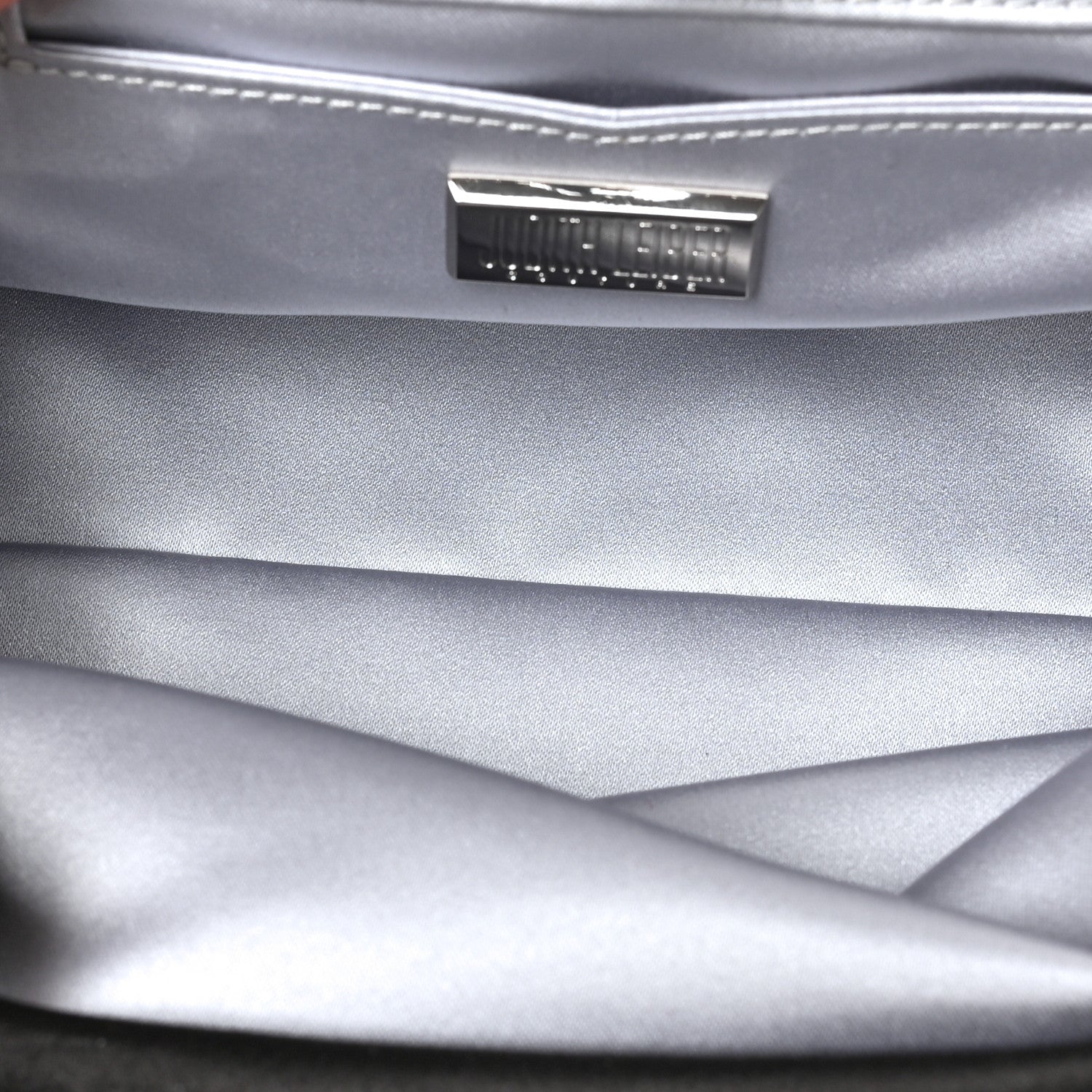 Judith Leiber Satin Crystal Evening Clutch Black 4 of 7