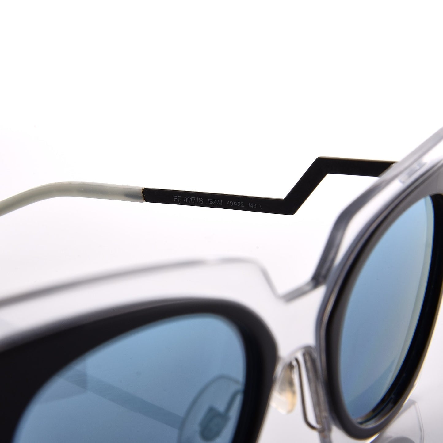 Cat Eye Orchidea Sunglasses FF 0117/S Crystal Black