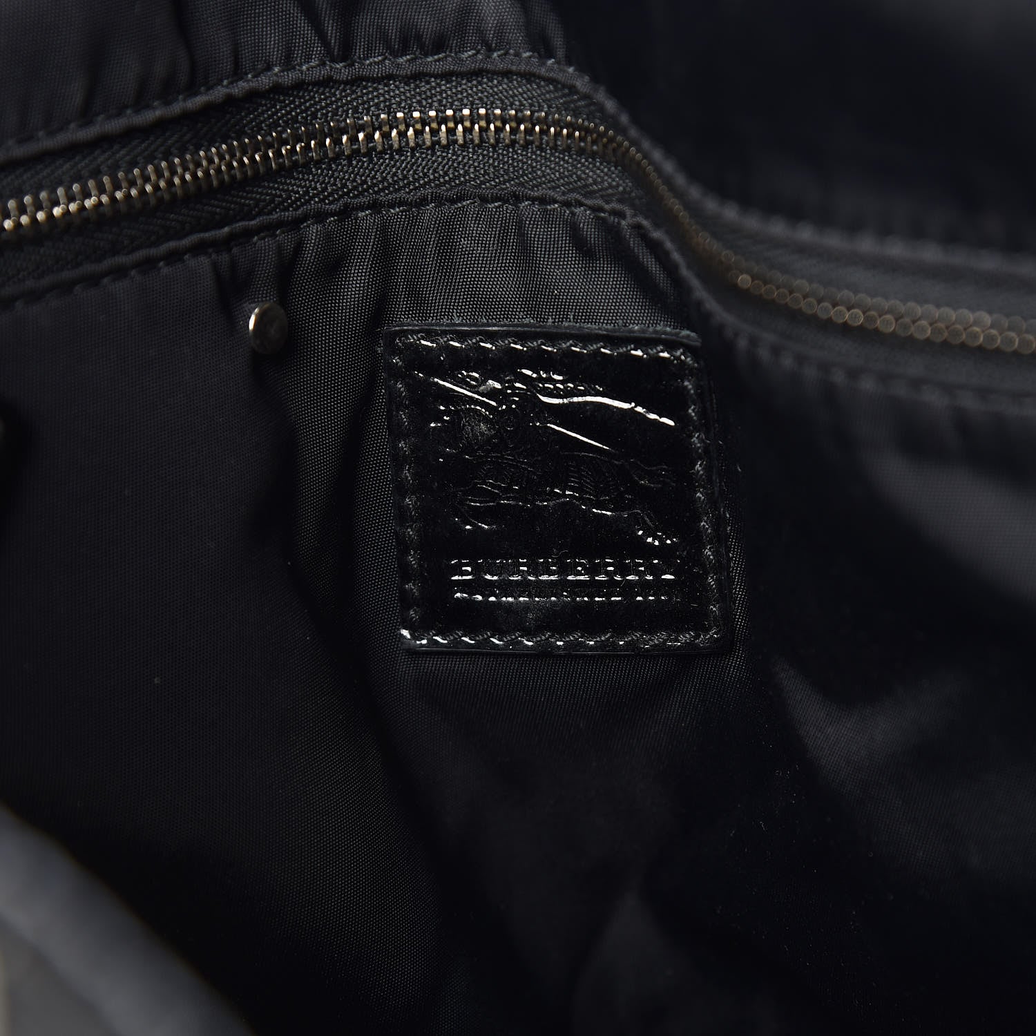 Burberry Nylon Beat Check Victoria Tote Black 6 of 13