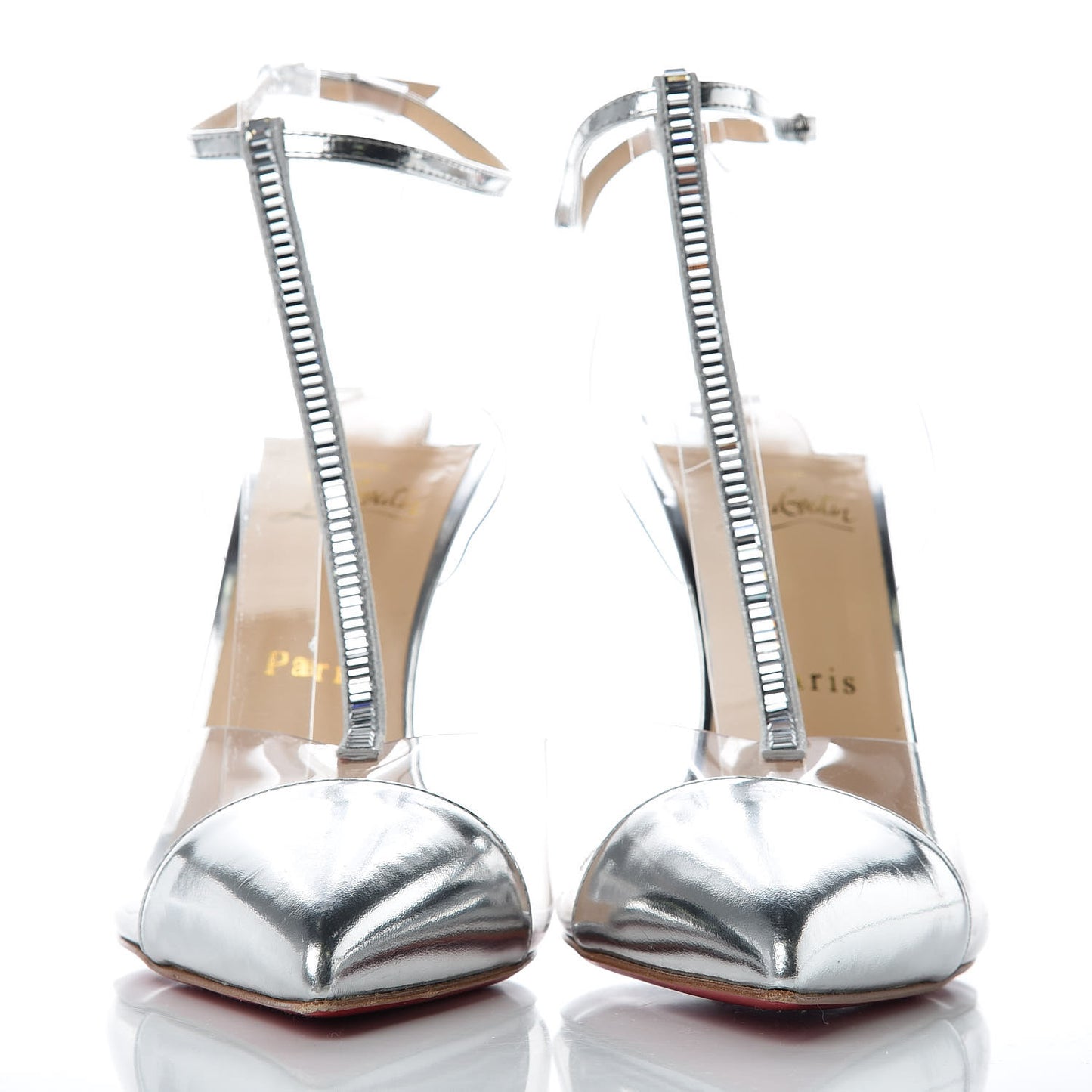 Specchio PVC Crystal Nosy 100 Pumps 41 Silver