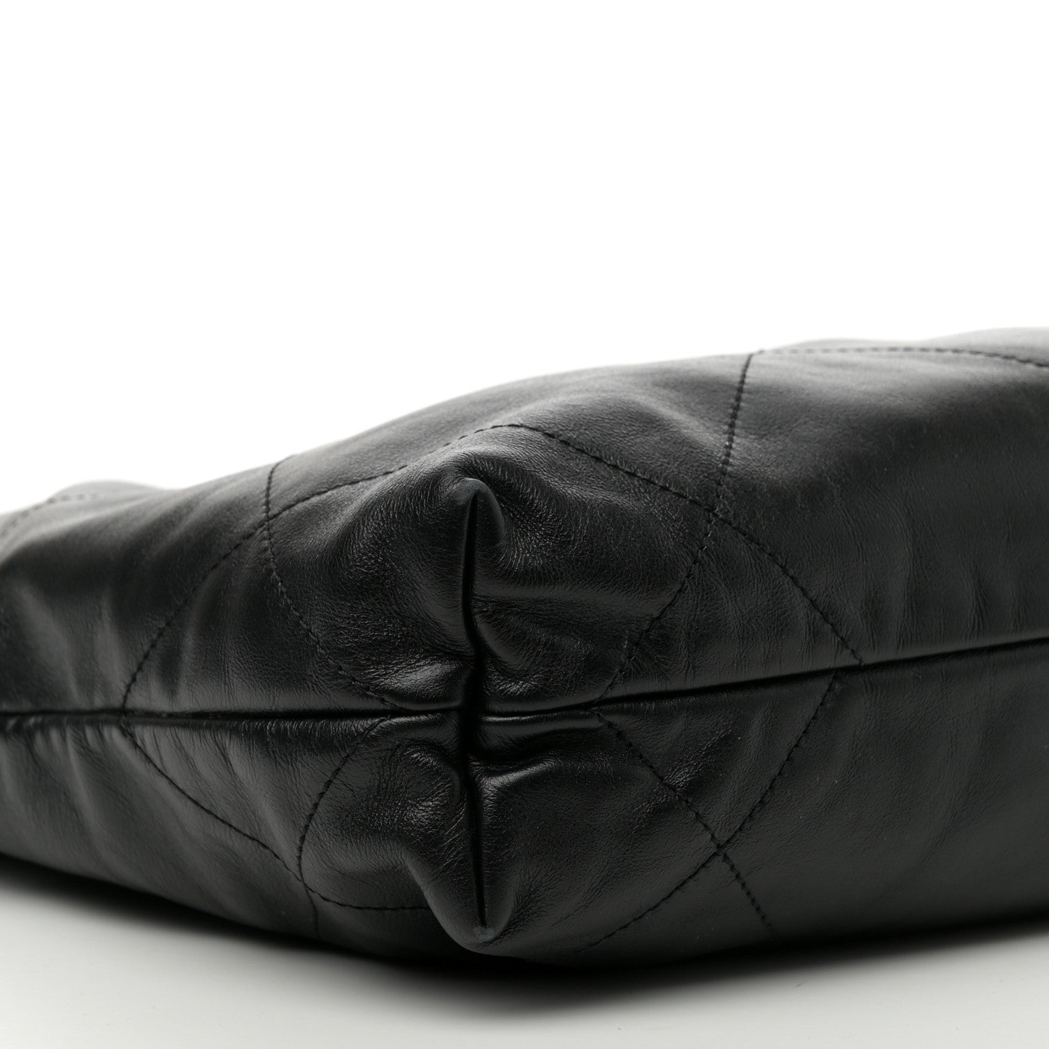 Chanel Shiny Calfskin Quilted Small Chanel 22 So Black 10 of 11